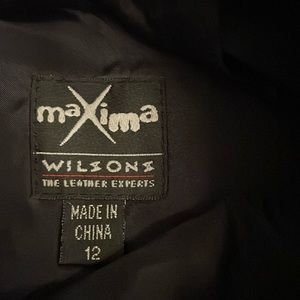 Vintage Wilson leather mini skirt with belt